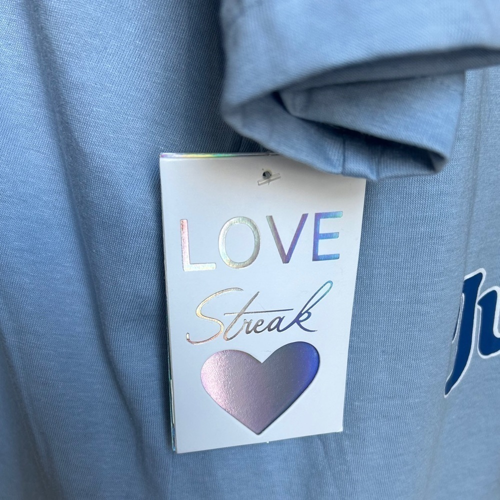 Just Smile LA Blue M T-shirt premium cotton - Picture 4 of 6
